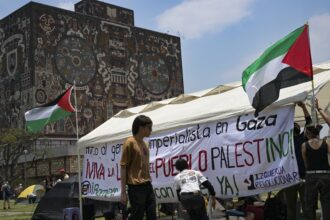 estudantes-pro-palestina-acampam-na-maior-universidade-do-mexico