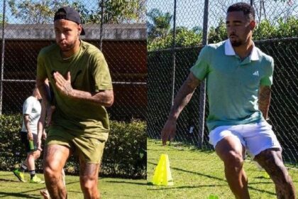 neymar-e-gabriel-jesus-treinam-juntos-no-rj;-veja-fotos